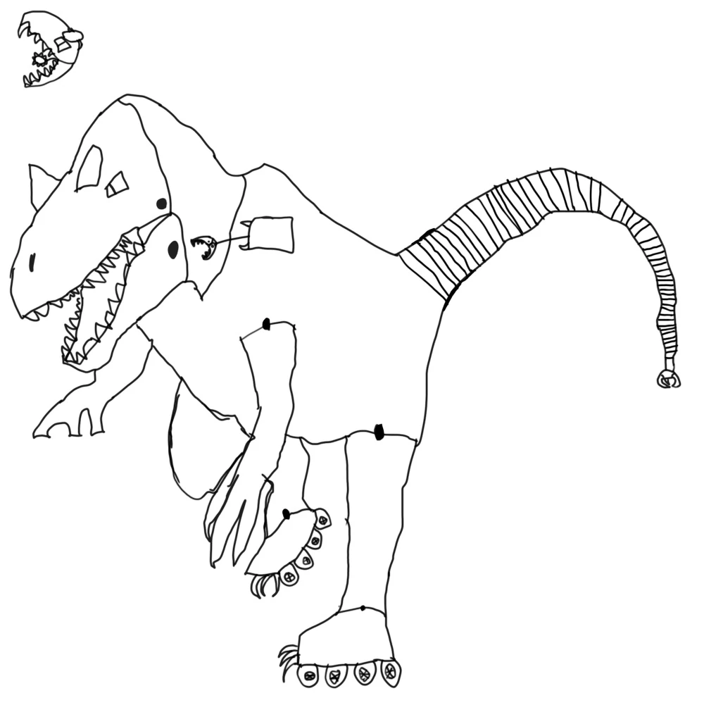 A new fan made dino trux which is literally not a trux allosaurus