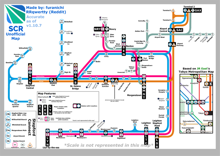 Railway Map(station numbering)