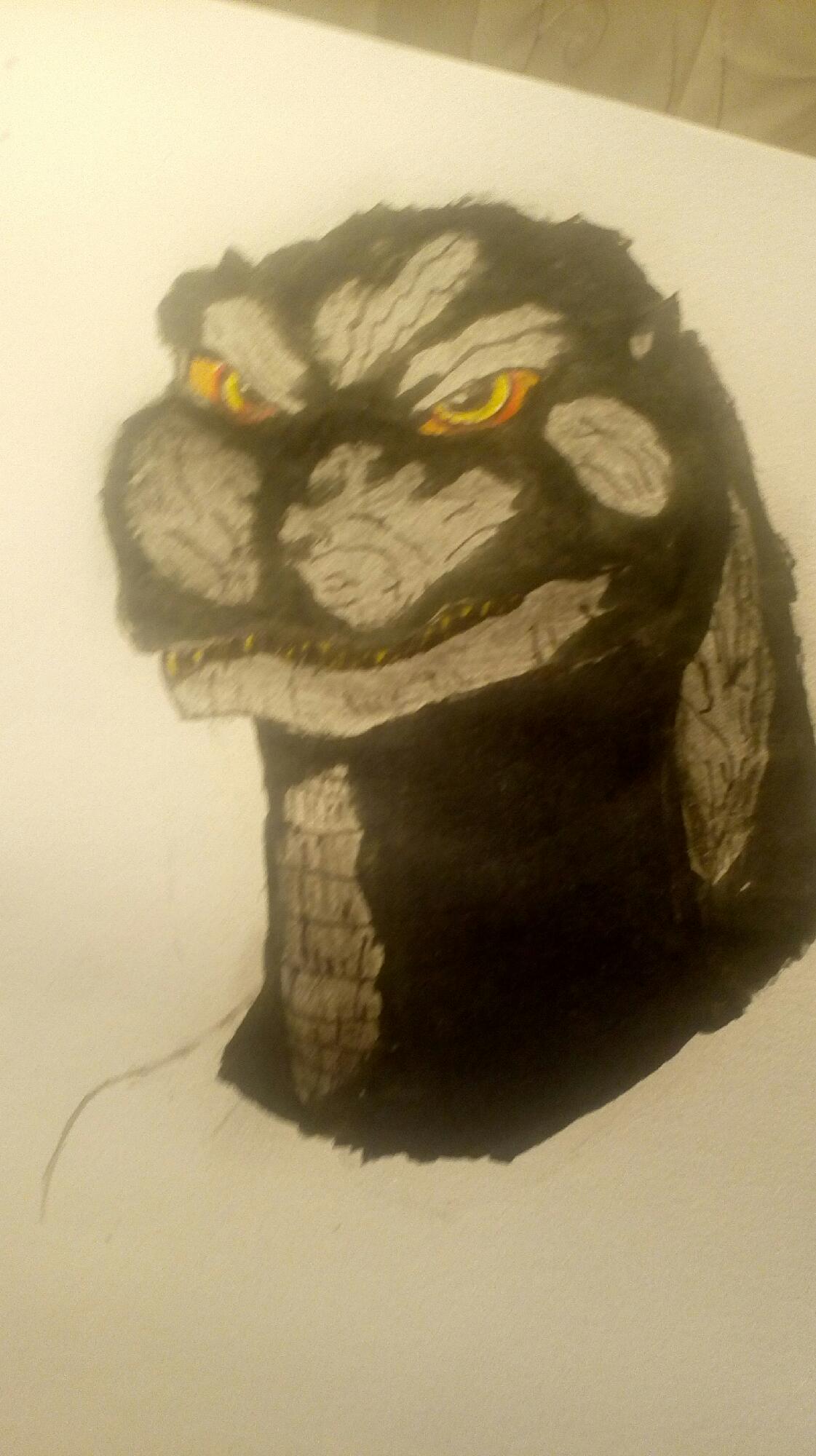 1st part of my Heisei Godzilla drawing! Fandom