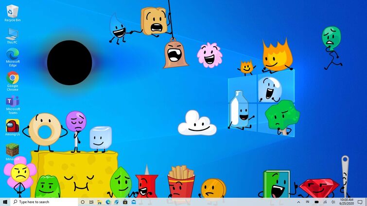 BFDI phone wallpaper with the season 1 contestants. : r