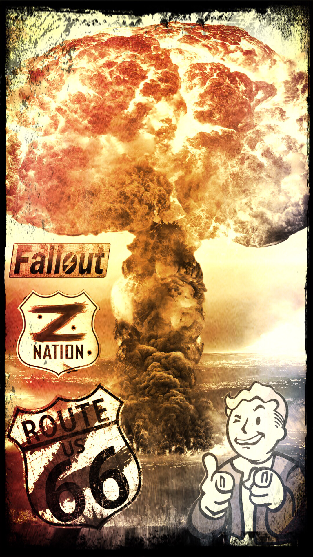 A Fallout And Z Nation Collab Iphone Wallpaper I Made Tap To See Full Image Fandom