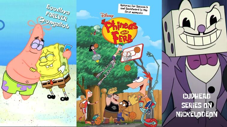 SpongeBob ends at its Season 14, Phineas and Ferb Season 5 and more seasons and Cuphead series