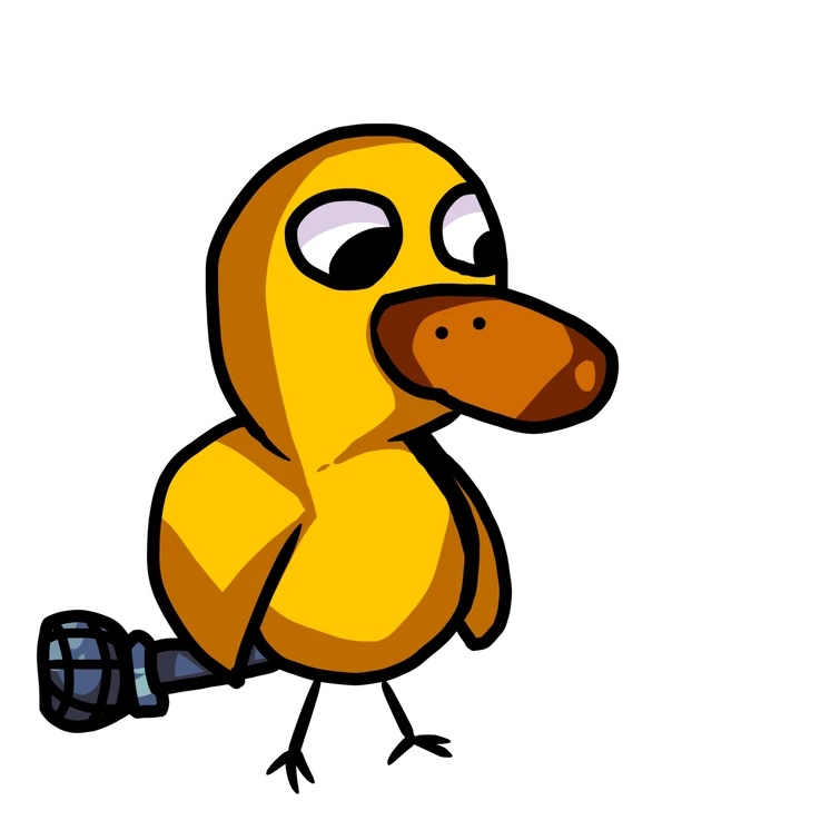 “The Duck walks to the lemonade stand but he sees a little man, wanting