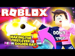 Neon Golden Rat Fandom - gold rat roblox