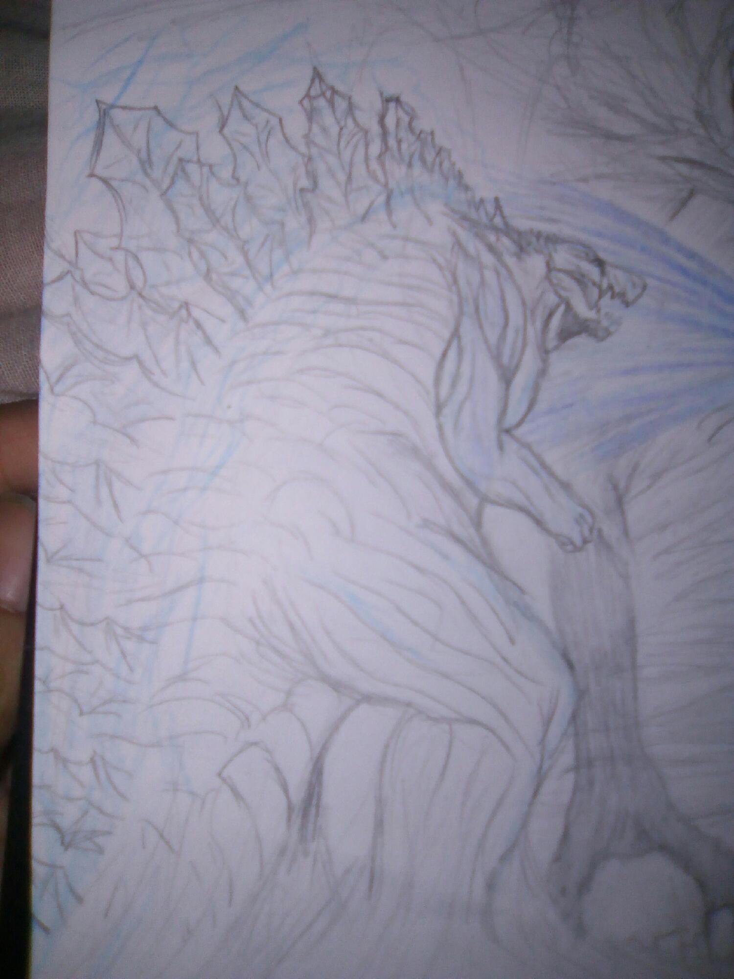 Featured image of post Sketch Godzilla Earth Drawing The original design of this godzilla was created and drawn by kaijusamurai but the cut out was me it took forever just to get all of godzilla