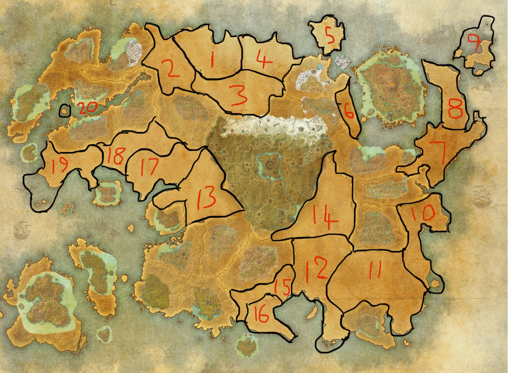 How Zenimax Should Split Up The Rest Of Tamriel Into Zones For Future Eso Dlc Thoughts Updated Fandom