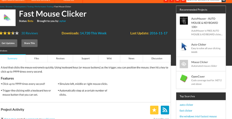 Fast Mouse Clicker (Click 9999 per second) 