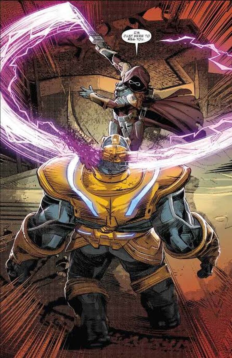 Who defeated/killed Thanos in the comics and how was he defeated? Fandom