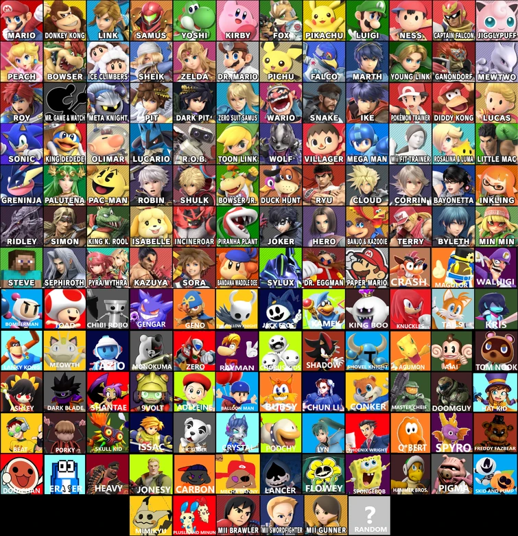 I MADE THE BEST SMASH ROSTER. AND NO ONE CAN STOP MEEEEEEEEEEE!! | Fandom