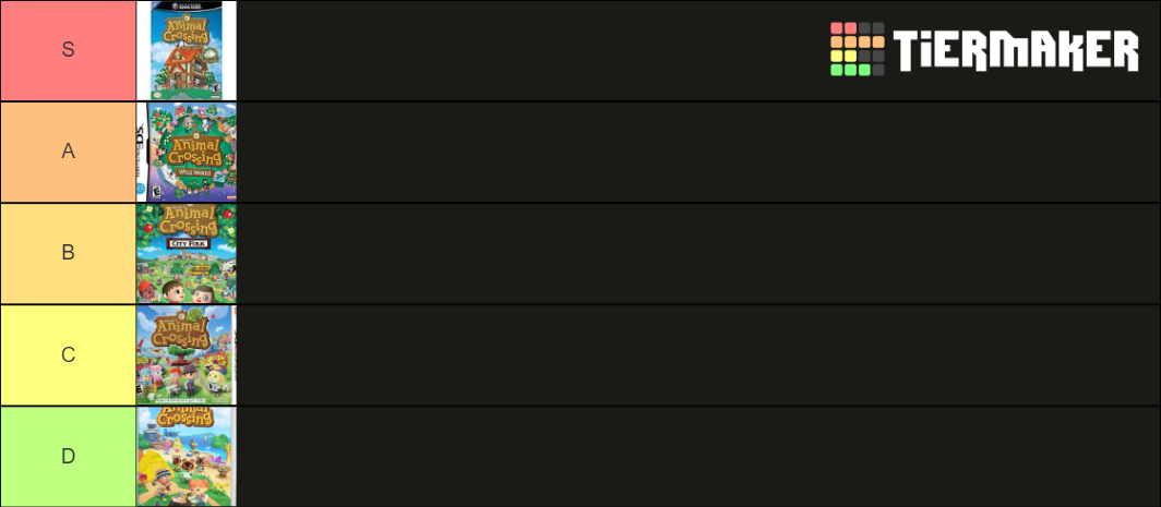 Animal Crossing Games Tier List Fandom