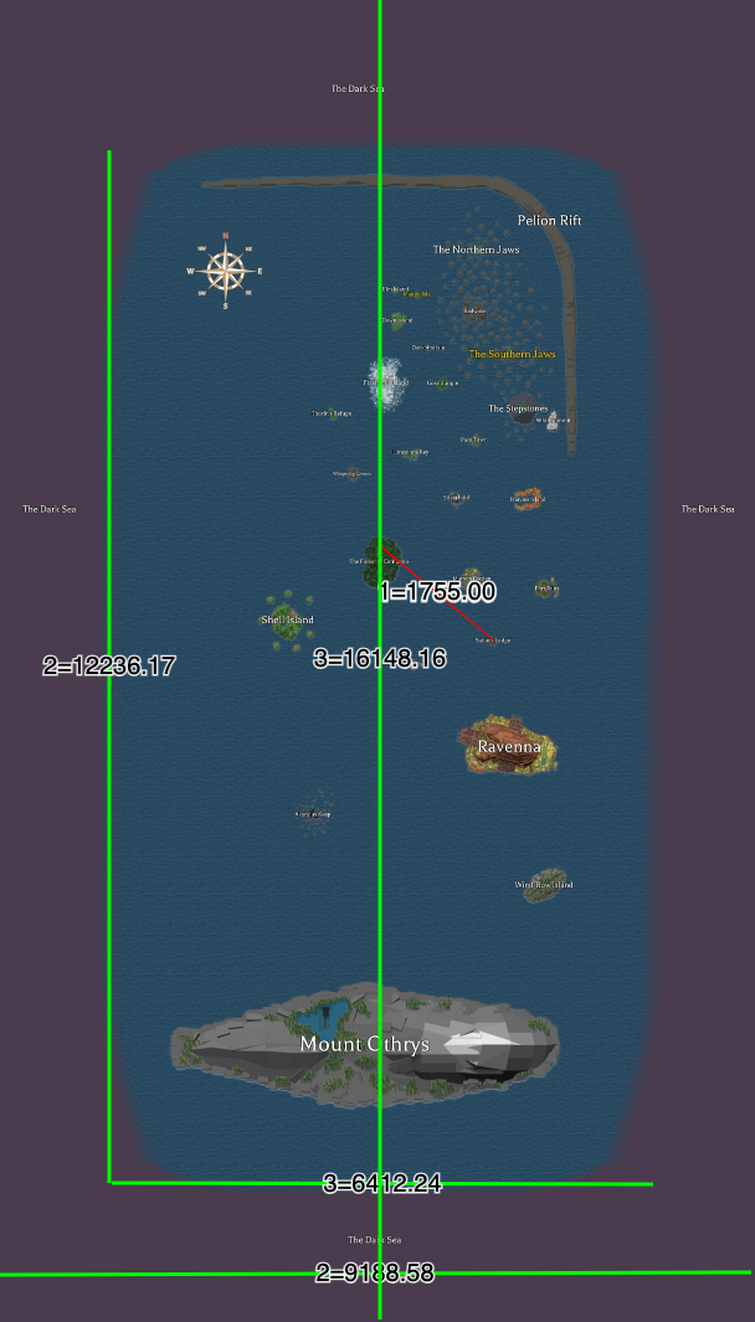 Arcane odyssey map size calc