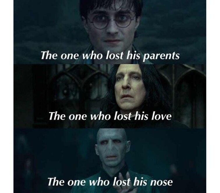 voldemort nose, Harry Potter