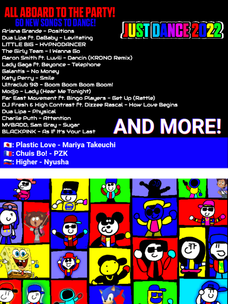 Just Dance 2022 - Full Song List