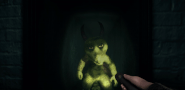 The Waiter reacting to the Flashlight's light