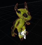 The model in the jumpscare animation without effects.