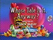 Whose tale is it anyway