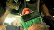Sal crushed by the engine.