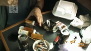 Cedric's drug stash running on fumes.