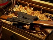 The AK-47 rifle; the would-be tool that causes death (inadvertently) in the segment