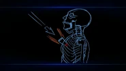 Canister hits Wang's chest