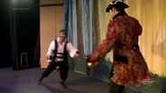 This of course will lead to a scene representing a basic fight between Franklin's pirate-like character and the other pirate-like character...