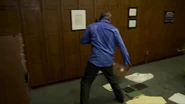 ...where he destroys almost everything in his office