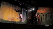 The horrifying aftermath as the actress portraying a princess breaks down crying in the arms of the other actor portraying the other pirate