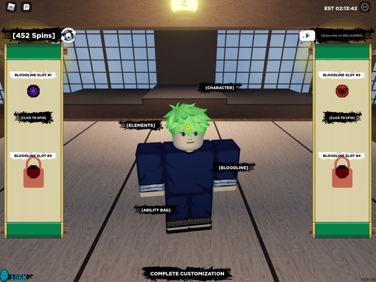 Spinning To Get The Newest Bloodline in Shindo Life, ROBLOX game by  @RellGames​ 