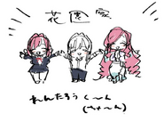 Familia Hanazono chibi.