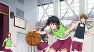 Ysuke playing basketball