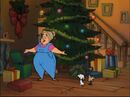 Cadpig, Nanny and Spot at the Christmas tree