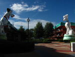 Pongo and Perdita at Disney All-Star Resort in Disney World.