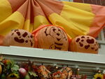 Little Dipper on Halloween pumpkin at Disney World Main Street Firehouse.