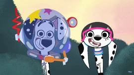 Dylan and Dolly in the  short "