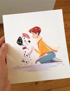 MarieEcarlatDylan.jpg (450 KB) Self-portrait of Ecarlat with Dylan.