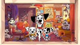 The first publicly-released screenshot of 101 Dalmatian Street, taken from the series' .