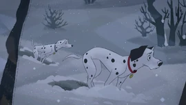 Pongo and Perdita's appearance in a flashback in "
