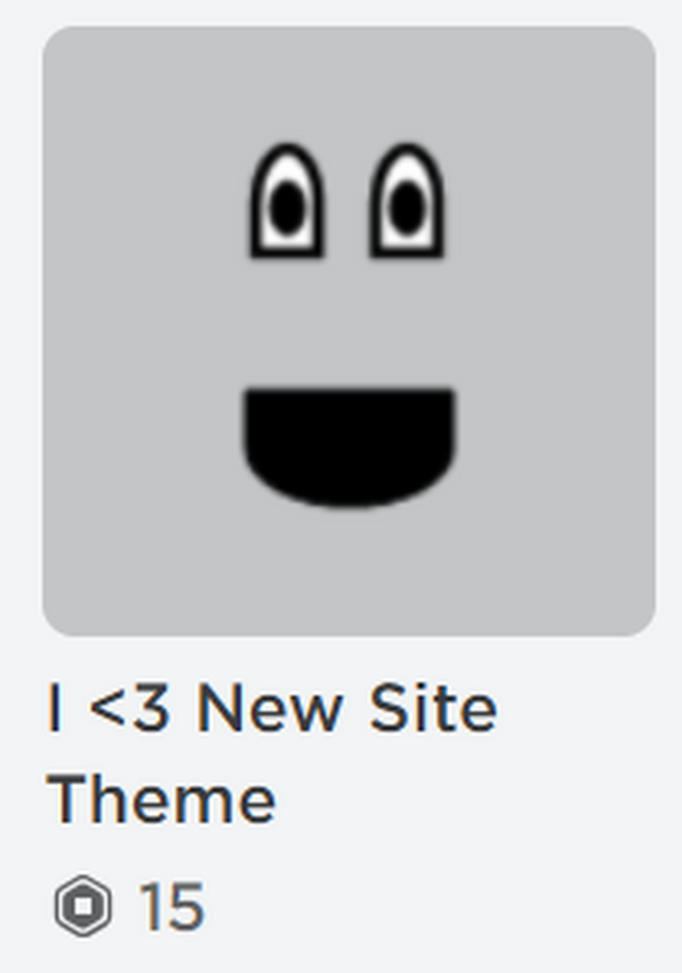 I <3 New Site Theme - Roblox