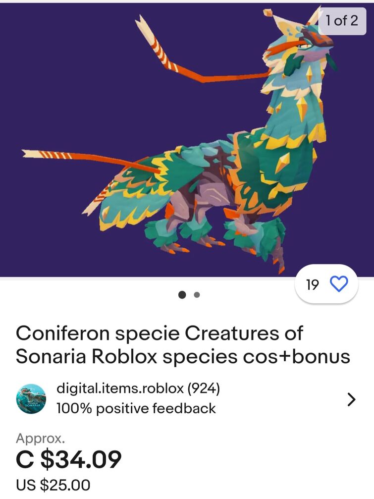 Coniferon specie Creatures of Sonaria Roblox species cos+bonus