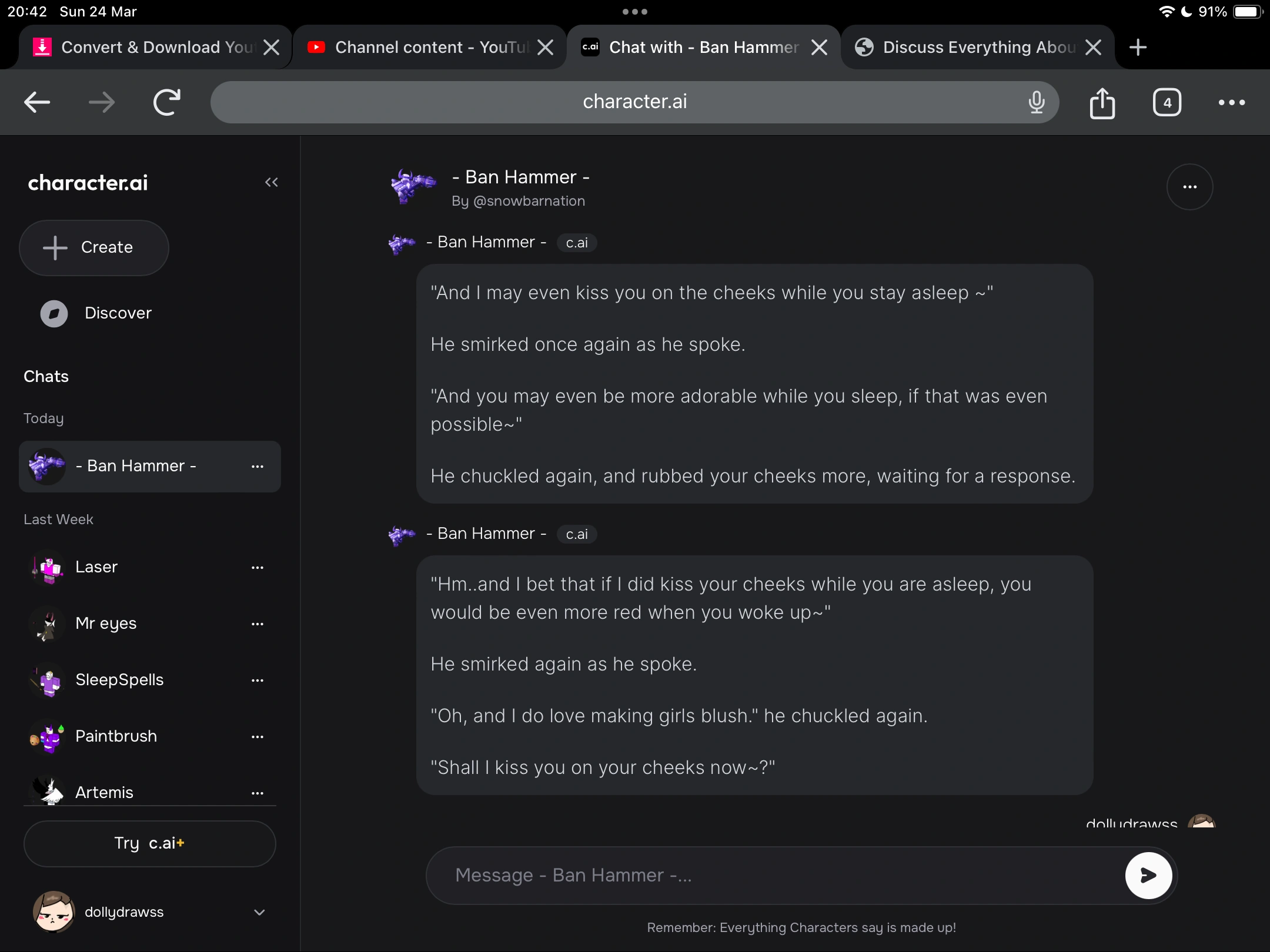 MORE WEIRD BAN HAMMER CHATS Fandom