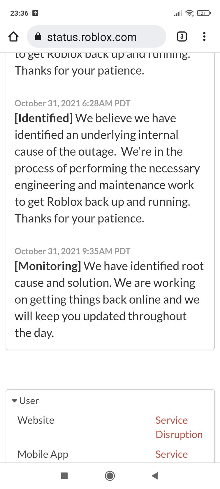 roblox shutting down has ruined a life