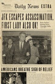 JFK Survives Newspaper