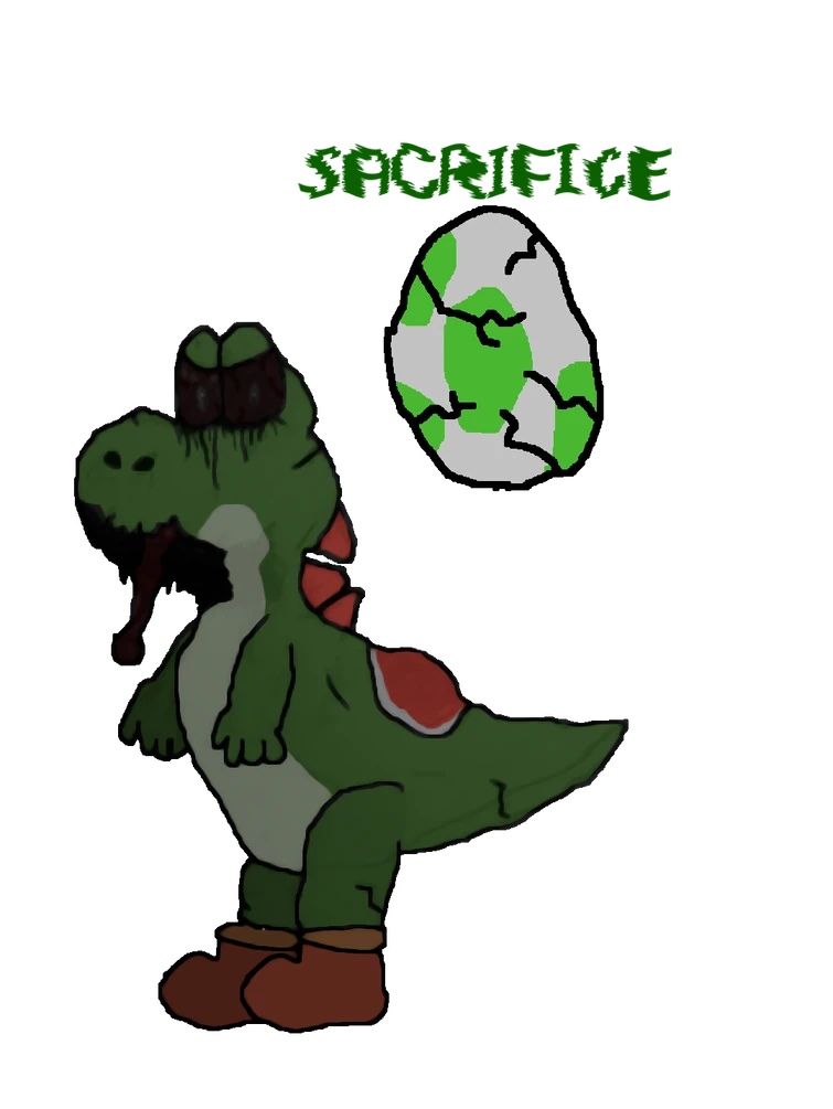 Yoshi fell into the pit | Fandom