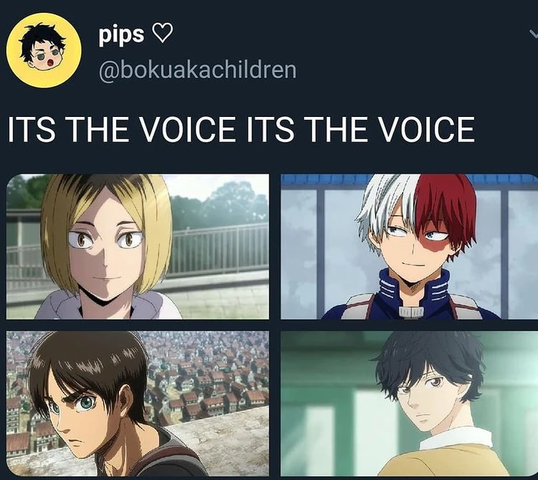 I Think It S The Voice Yes Their Sub Voices Fandom