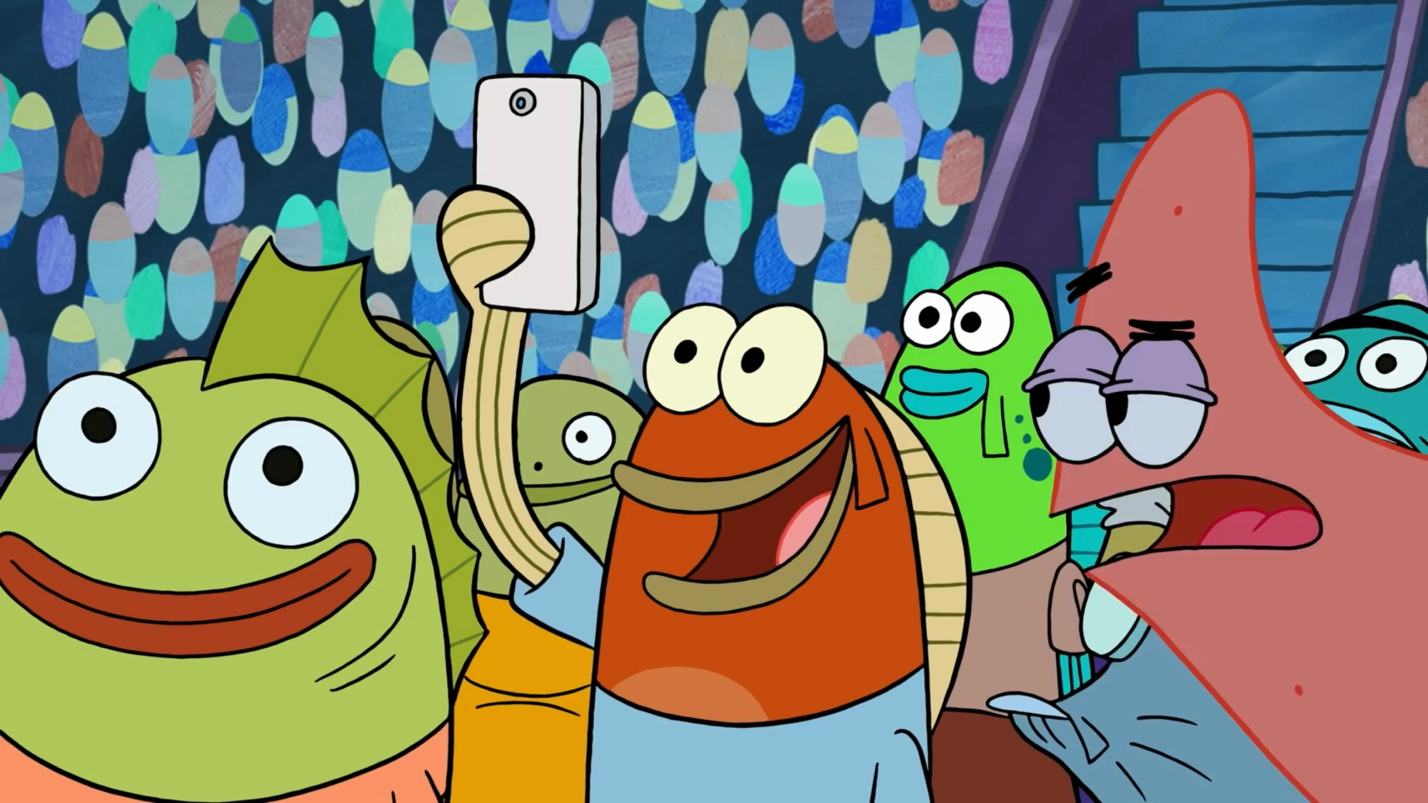 Since when was SpongeBob able to use phones like the ones we people use ...