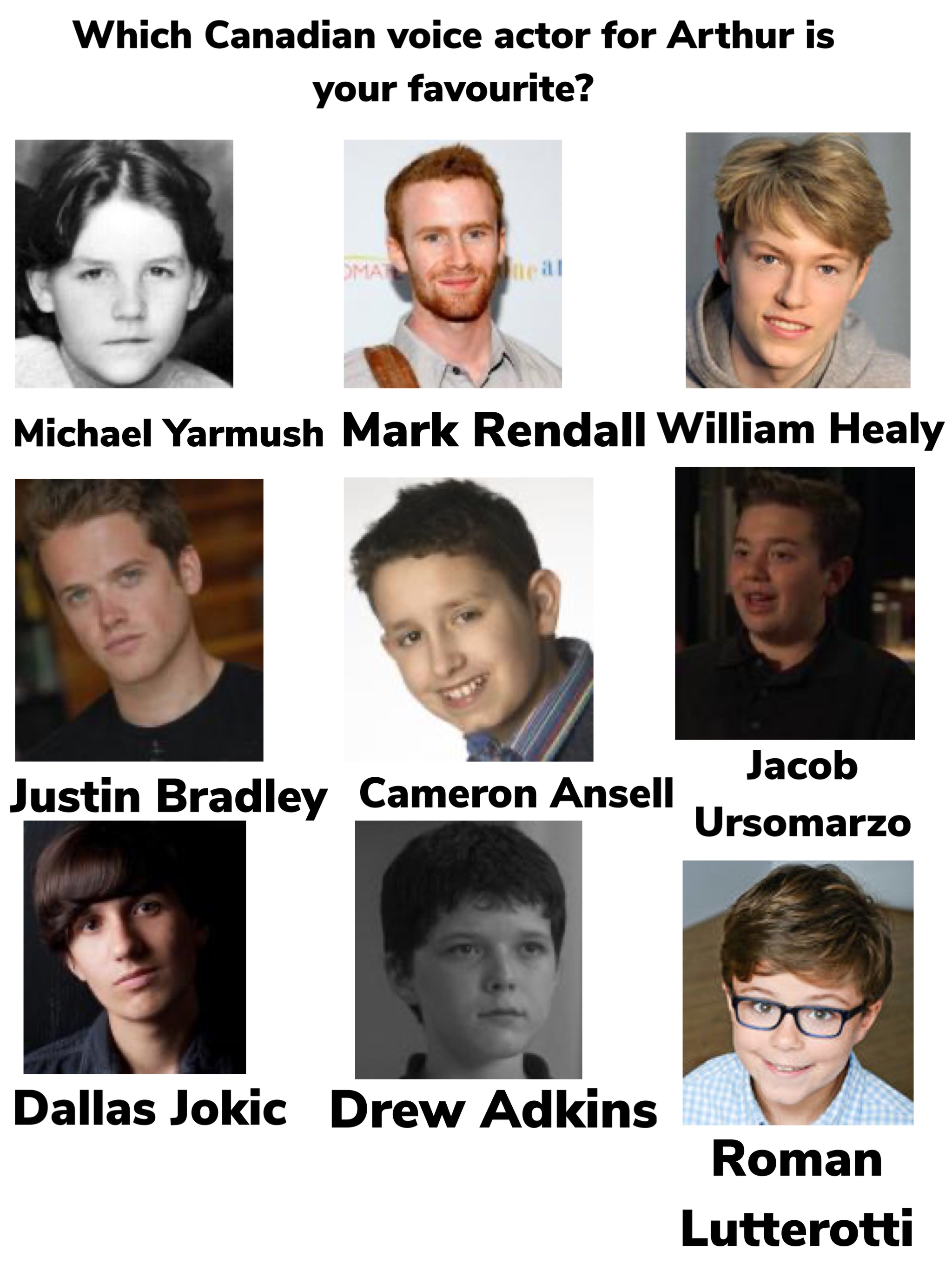 Which Canadian voice actor for Arthur is your favourite, and why 