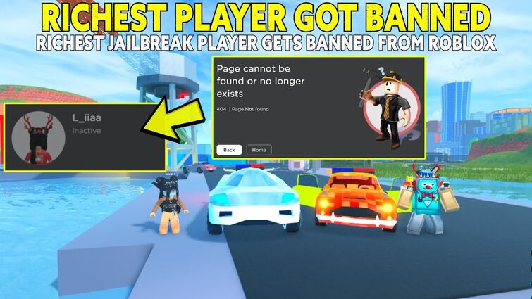 Yessss Lias Banned We Are Celebrating With A Huge Robux Giveaway Fandom - roblox jailbreak richest player