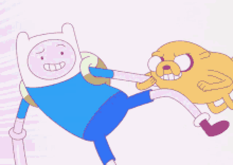 I couldn???t help myself one more Finn and Jake vs Mordecai and Rigby