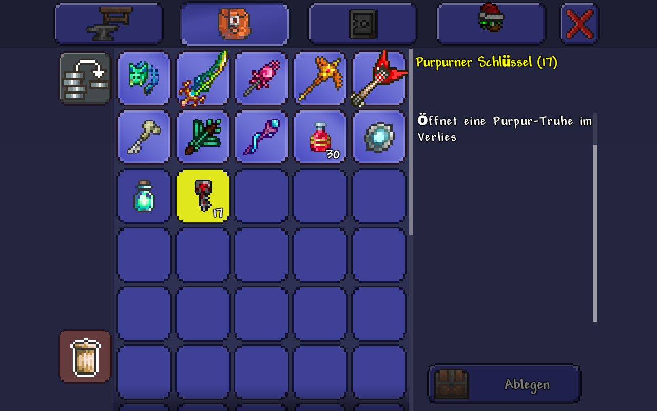 Geheimnis Ungünstig Beton terraria schlüssel Nicken Beitrag Genesen