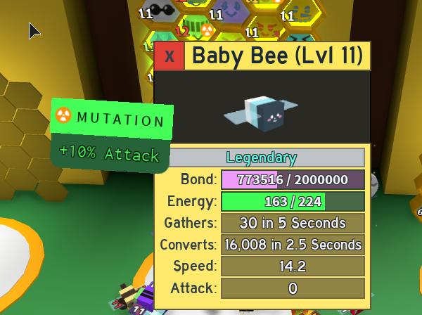 Roblox Bee Swarm Simulator Baby Bee